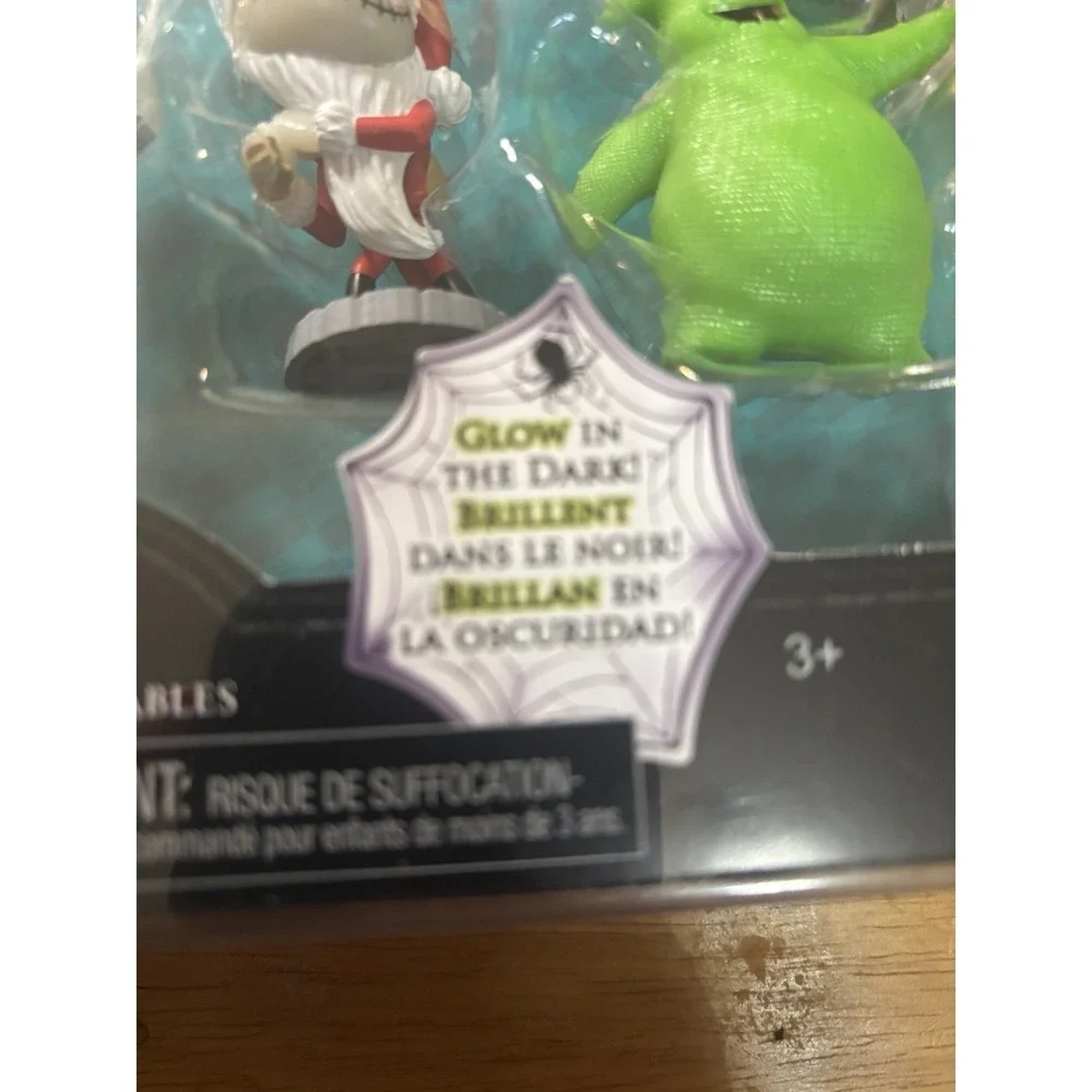New Disney Tim Burton's Nightmare Before Christmas Glow In Dark Figures - Picture 7 of 9